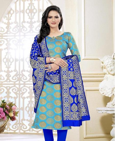 Picture of Fascinating Sky Blue Casual Saree