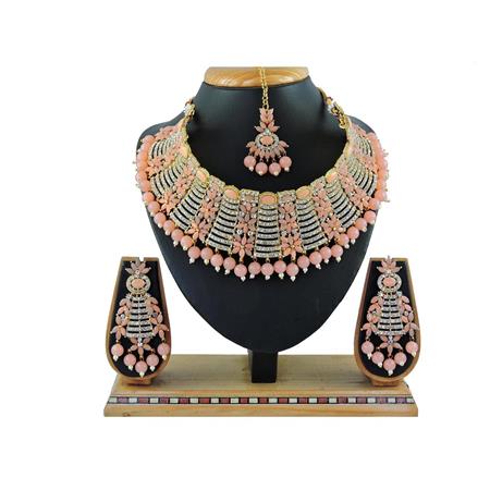 Picture of Charming Peach Necklace Set