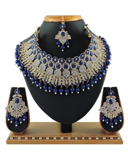 Picture of Elegant Blue Necklace Set