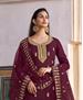 Picture of Ravishing Maroon Straight Cut Salwar Kameez