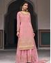 Picture of Good Looking Pink Straight Cut Salwar Kameez