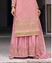 Picture of Good Looking Pink Straight Cut Salwar Kameez