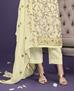 Picture of Magnificent Yellow Straight Cut Salwar Kameez