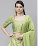 Picture of Alluring Floracance Green Lehenga Choli