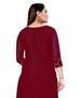 Picture of Pretty Maroon Straight Cut Salwar Kameez