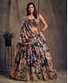 Picture of Grand Dove Blue Lehenga Choli