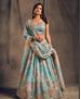 Picture of Comely Sky Blue Lehenga Choli