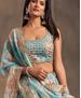 Picture of Comely Sky Blue Lehenga Choli