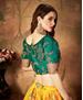 Picture of Comely Yellow Lehenga Choli