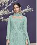 Picture of Fine Aqua Blue Straight Cut Salwar Kameez