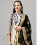 Picture of Pretty Grey Straight Cut Salwar Kameez