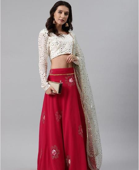 Picture of Nice Sky Blue Lehenga Choli