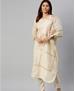 Picture of Splendid Off White Straight Cut Salwar Kameez