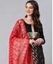 Picture of Appealing Black Straight Cut Salwar Kameez