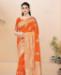 Picture of Pleasing Orange Silk Saree