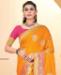 Picture of Superb Yellow Silk Saree