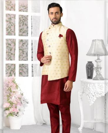 Picture of Graceful Maroon Kurtas