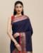 Picture of Magnificent Navy Blue Casual Saree