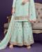 Picture of Magnificent Sea Green Straight Cut Salwar Kameez