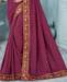 Picture of Enticing Dusty Wine Designer Saree