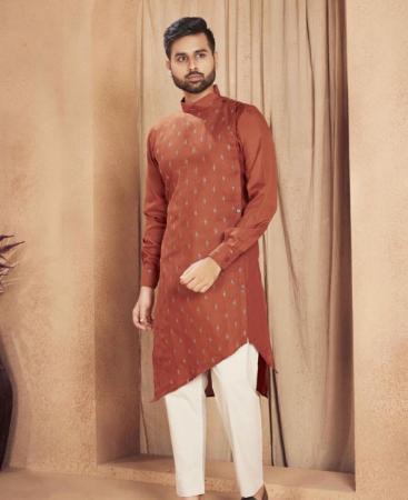 Picture of Pleasing Rust Kurtas