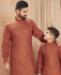 Picture of Pleasing Rust Kurtas