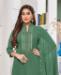 Picture of Alluring Fennel Green Straight Cut Salwar Kameez