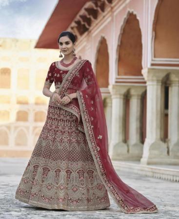 Picture of Ideal Maroon Lehenga Choli