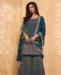 Picture of Admirable Sea Blue Straight Cut Salwar Kameez