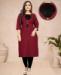 Picture of Well Formed Maroon Kurtis & Tunic