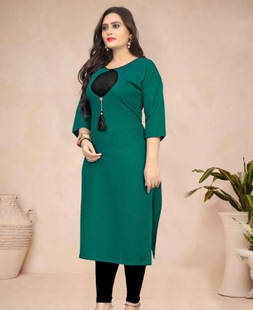 Picture of Enticing Green Kurtis & Tunic