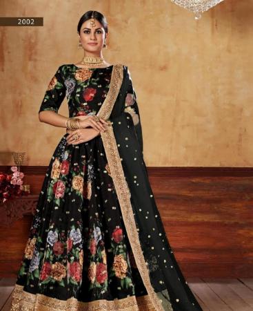 Picture of Sightly Black Lehenga Choli