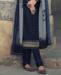 Picture of Fascinating Blue Straight Cut Salwar Kameez