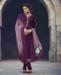 Picture of Lovely Purple Straight Cut Salwar Kameez