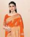 Picture of Pleasing Orange Silk Saree