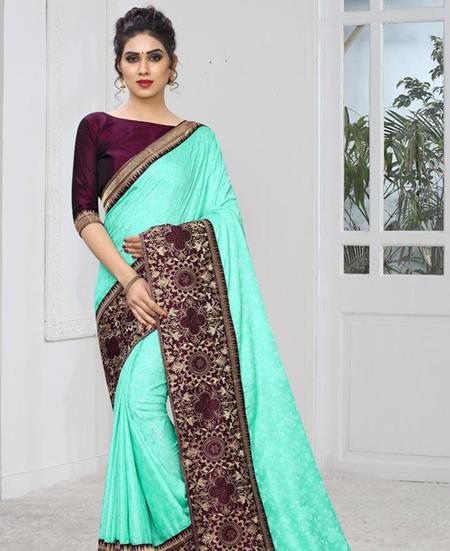 Picture of Lovely Light Sky Casual Saree