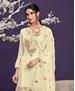 Picture of Enticing Cream Straight Cut Salwar Kameez