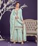 Picture of Magnificent Sea Green Straight Cut Salwar Kameez