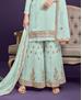 Picture of Magnificent Sea Green Straight Cut Salwar Kameez