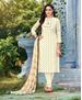 Picture of Stunning Cream Straight Cut Salwar Kameez