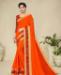 Picture of Good Looking Orange Casual Saree