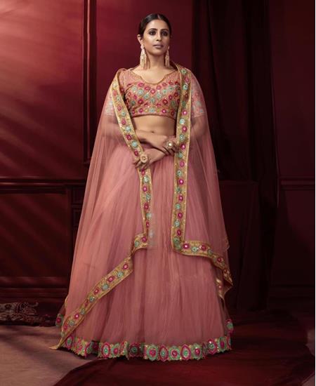 Picture of Stunning Light Pink Lehenga Choli