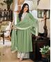 Picture of Pleasing Pista Straight Cut Salwar Kameez