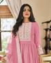 Picture of Admirable Pink Straight Cut Salwar Kameez