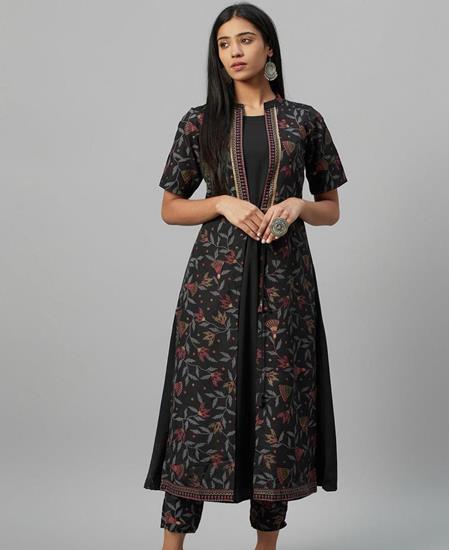 Picture of Resplendent Black Kurtis & Tunic