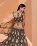 Picture of Gorgeous Army Green Lehenga Choli