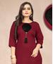 Picture of Well Formed Maroon Kurtis & Tunic