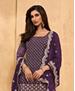 Picture of Grand Purple Straight Cut Salwar Kameez