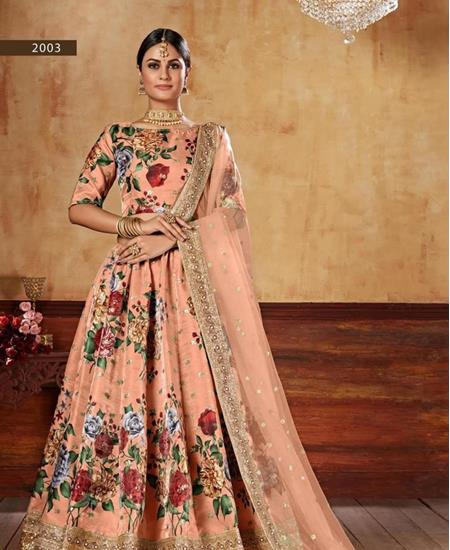 Picture of Nice Peach Lehenga Choli