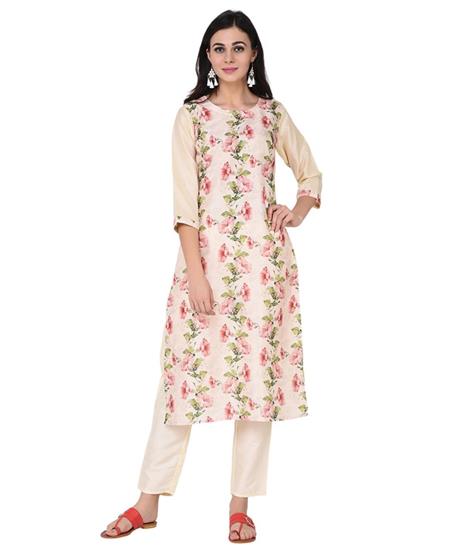 Picture of Graceful Cream Kurtis & Tunic